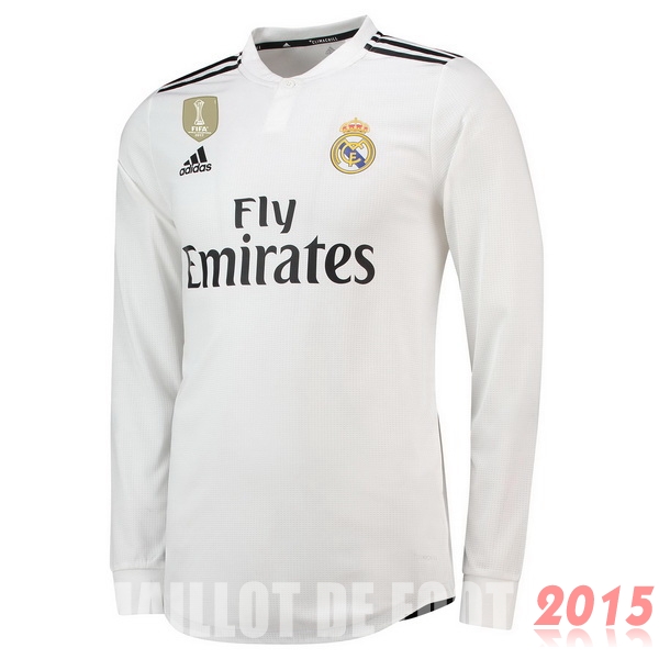 Maillot De Foot Real Madrid Manches Longues 18/19 Domicile