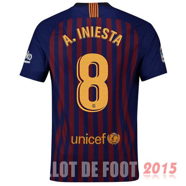 Maillot De Foot A.Iniesta Barcelone 18/19 Domicile