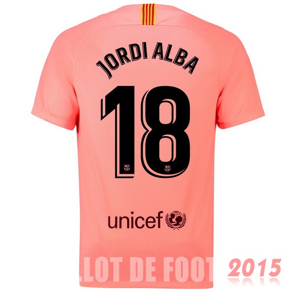 Maillot De Foot Jordi Alba Barcelone 18/19 Third