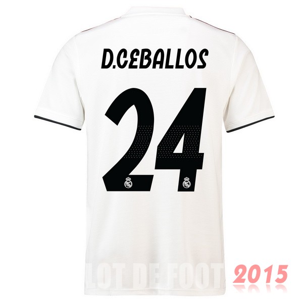 Maillot De Foot D.Ceballos Real Madrid 18/19 Domicile