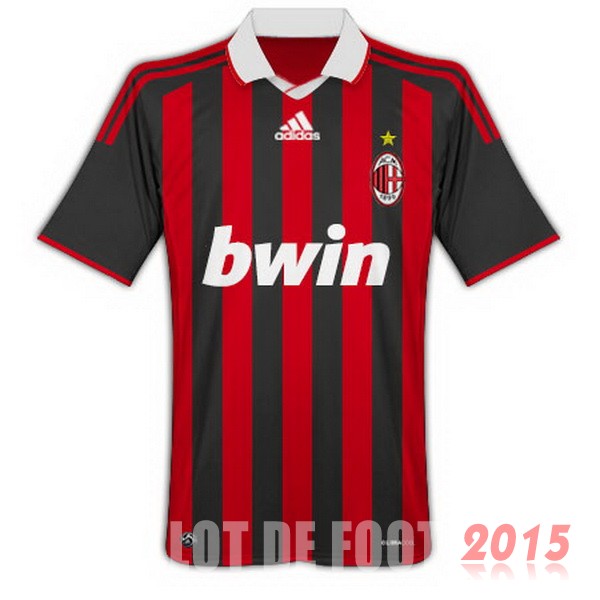 Maillot De Foot AC Milan 2009 2010 Retro Rouge Domicile Maillot De Foot AC Milan 2009 2010 Retro Rouge Domicile