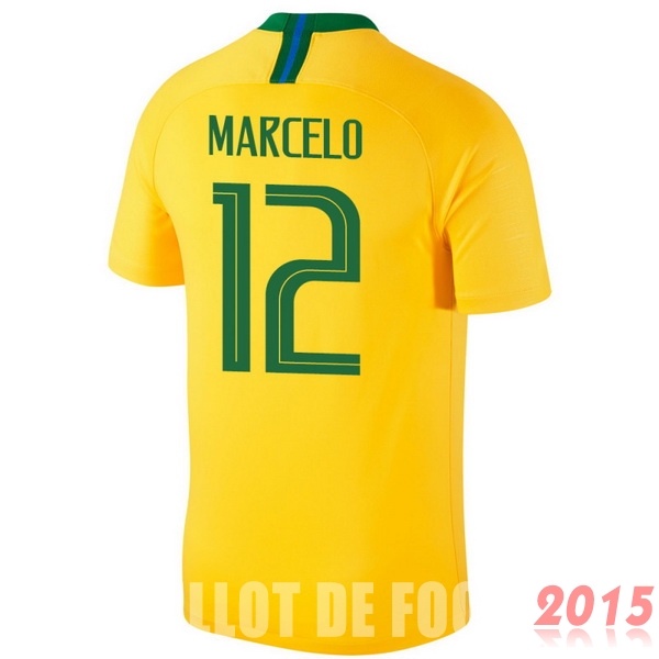Maillot De Foot Marcelo Bresil Mondial 2018 Domicile