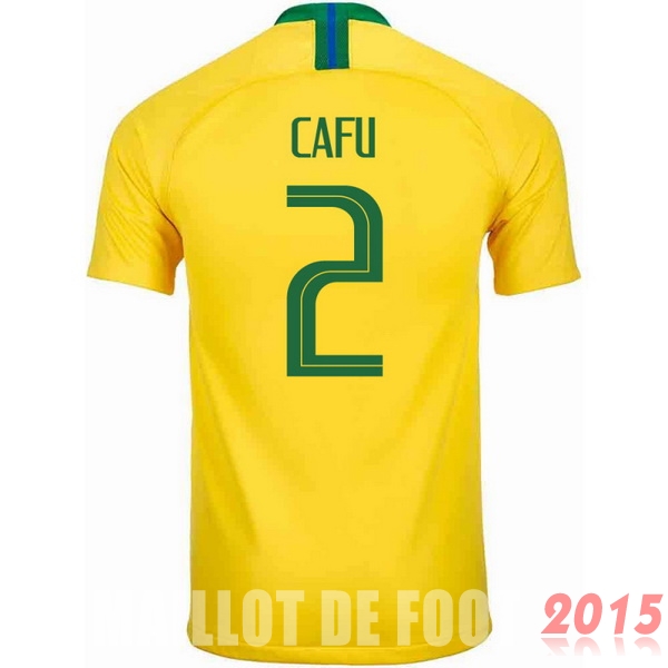 Maillot De Foot Cafu Bresil Mondial 2018 Domicile