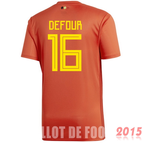 Maillot De Foot Defour Belgique Mondial 2018 Domicile