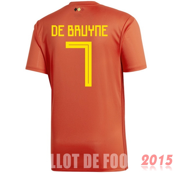 Maillot De Foot De Bruyne Belgique Mondial 2018 Domicile