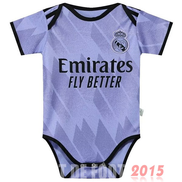 Maillot De Foot Exterieur Onesies Enfant Real Madrid 22/23 Purpura