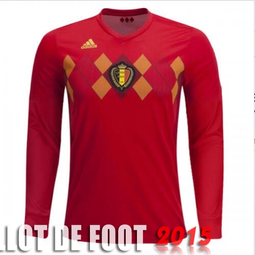 Maillot De Foot Belgique Manche Longue Mondial 2018 Domicile