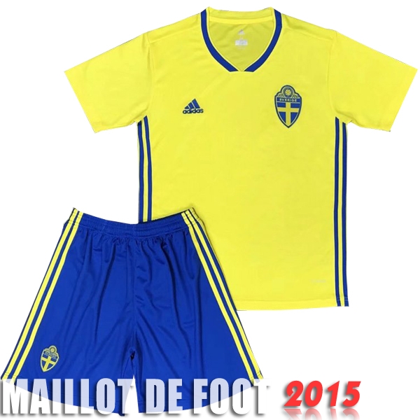 Maillot De Foot Suède Mondial Enfant 2018 Domicile Un ensemble