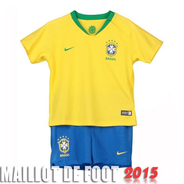 Maillot De Foot Bresil Enfant Mondiall 2018 Domicile Un ensemble