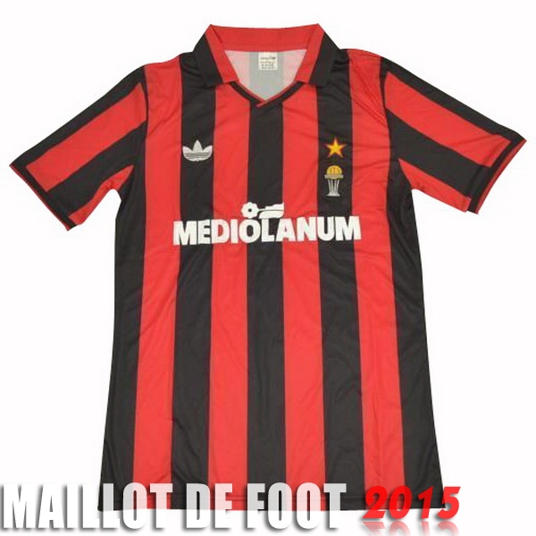 Maillot De Foot AC Milan 1990 1991 Retro Rouge Domicile