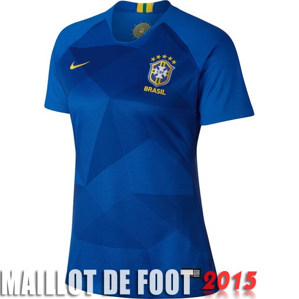 Maillot De Foot Bresil Femme Mondiall 2018 Exterieur