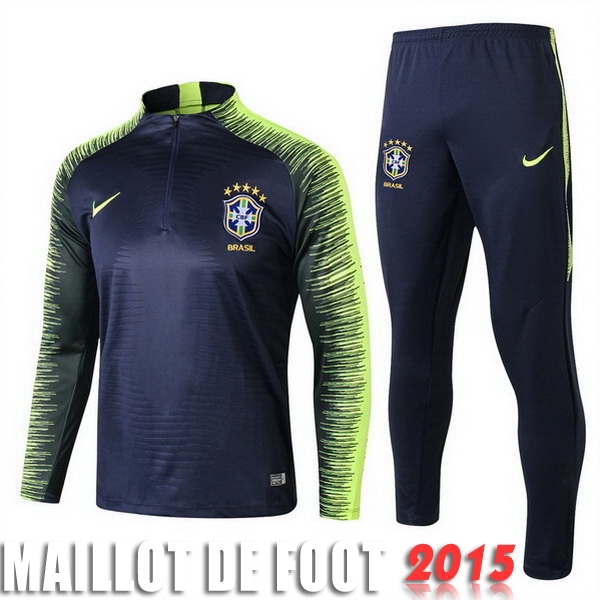 Survêtements Bresil Bleu Vert 2018 Pas Cher