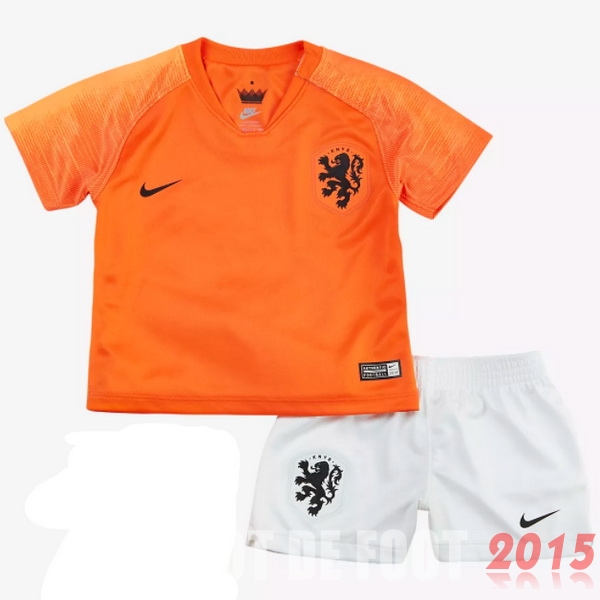 Maillot De Foot Hollande Enfant Mondiall 2018 Domicile Un ensemble