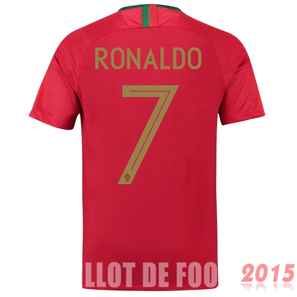 NO.7 Ronaldo Maillot De Foot Portugal Mondial 2018 Domicile