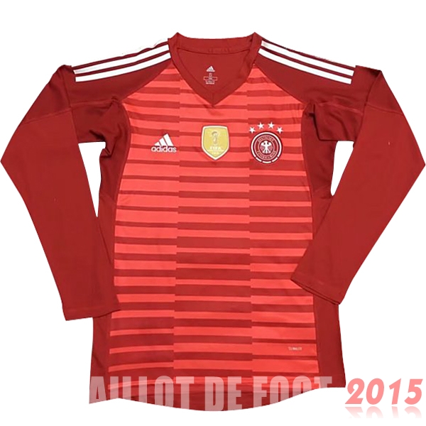 Maillot De Foot Allemagne Manches Longues Gardien Mondial 2018 Rouge