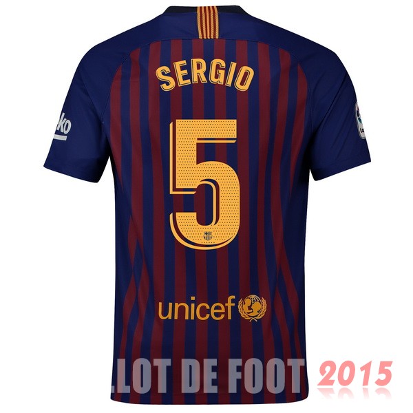 Maillot De Foot Sergio Barcelone 18/19 Domicile