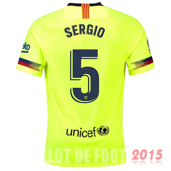 Maillot De Foot Sergio Barcelone 18/19 Exterieur