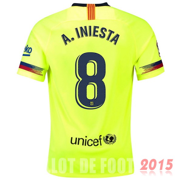 Maillot De Foot A.Iniesta Barcelone 18/19 Exterieur