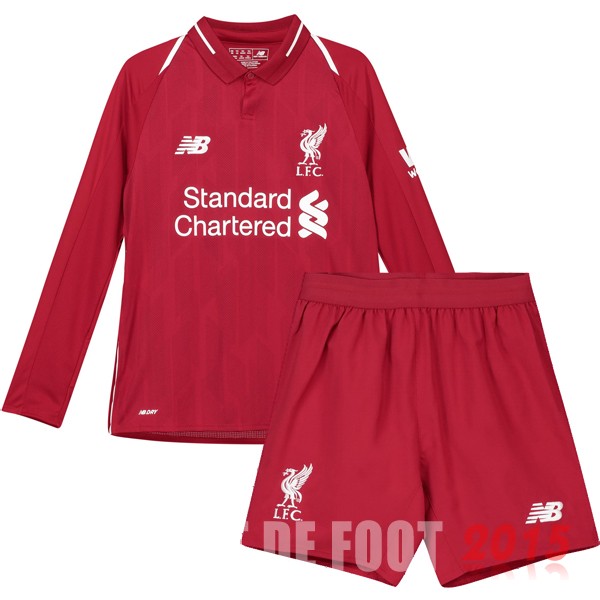 Maillot De Foot liverpool Manches Longues Enfant 18/19 Domicile Un ensemble