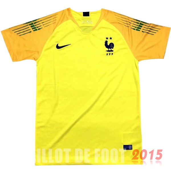 Thailande Maillot De Foot France Gardien Championne du Monde 2018 Jaune