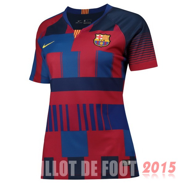 Maillot De Foot Barcelone Femme 20th Bleu Rouge