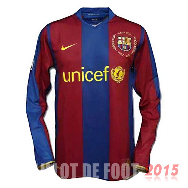 Maillot De Foot Barcelona Manches Longues 2007 2008 Retro Domicile