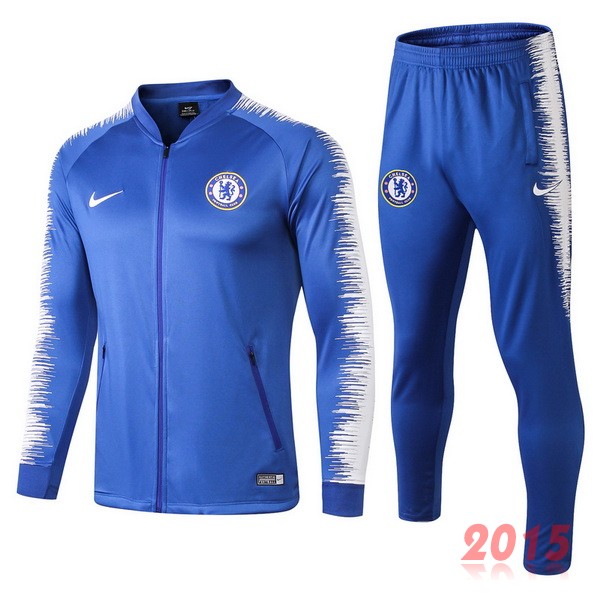 Survetement Enfant Chelsea Blanc Bleu Clair 18/19