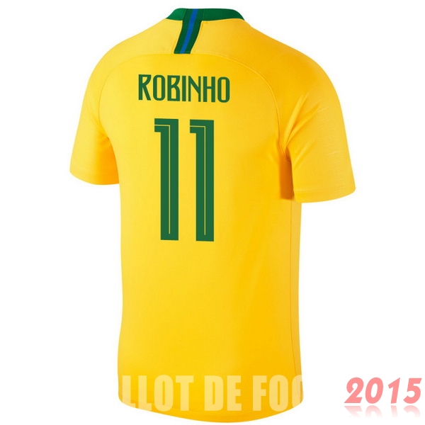 Maillot De Foot Robinho Bresil Mondial 2018 Domicile