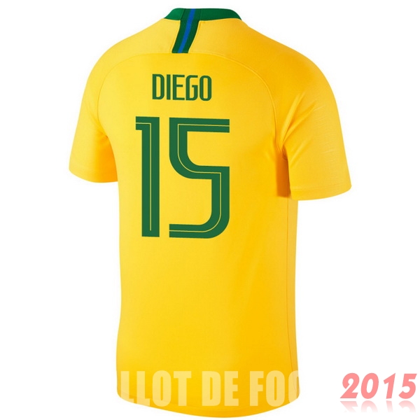 Maillot De Foot Diego Bresil Mondial 2018 Domicile