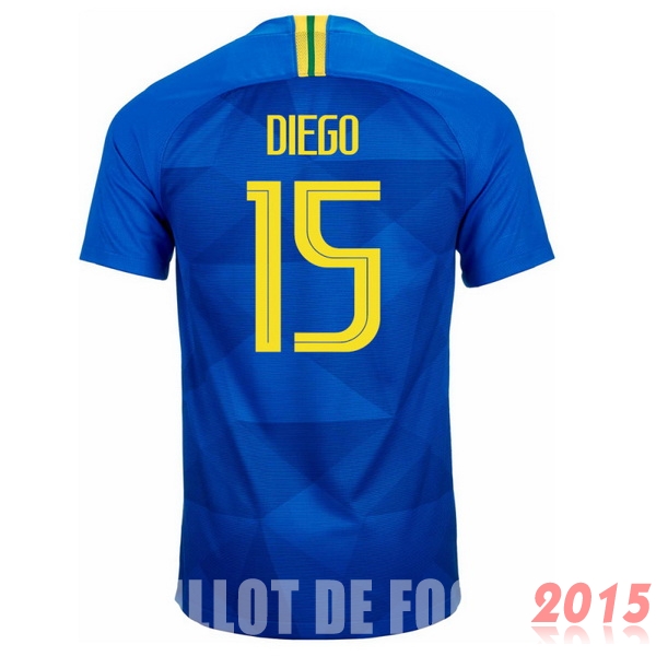 Maillot De Foot Diego Bresil Mondial 2018 Exterieur