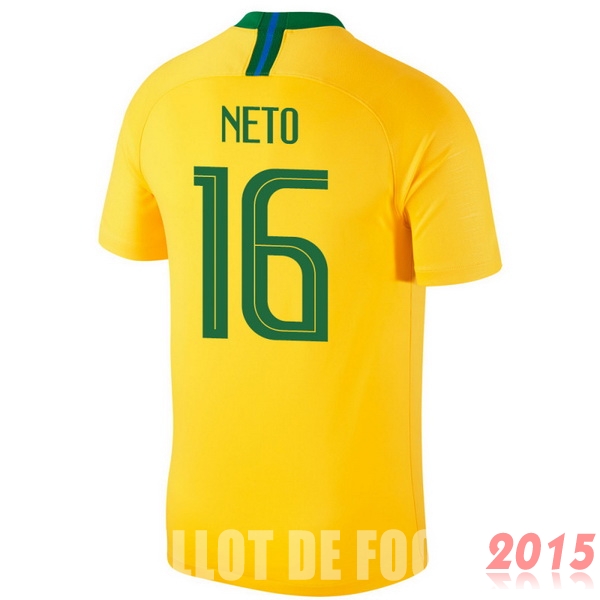 Maillot De Foot Neto Bresil Mondial 2018 Domicile