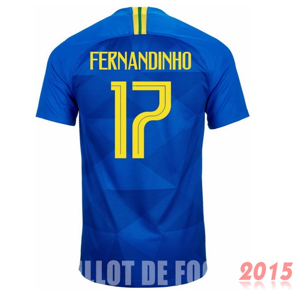 Maillot De Foot Fernandinho Bresil Mondial 2018 Exterieur