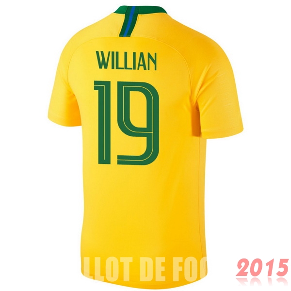 Maillot De Foot Willian Bresil Mondial 2018 Domicile