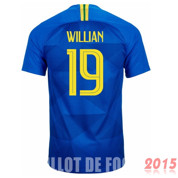 Maillot De Foot Willian Bresil Mondial 2018 Exterieur