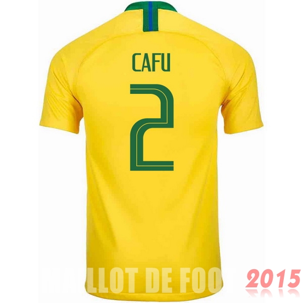 Maillot De Foot Cafu Bresil Mondial 2018 Domicile