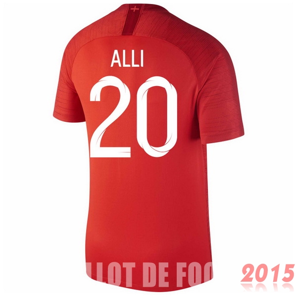 Maillot De Foot Alli Angleterre Mondial 2018 Exterieur