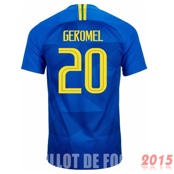 Maillot De Foot Geromel Bresil Mondial 2018 Exterieur