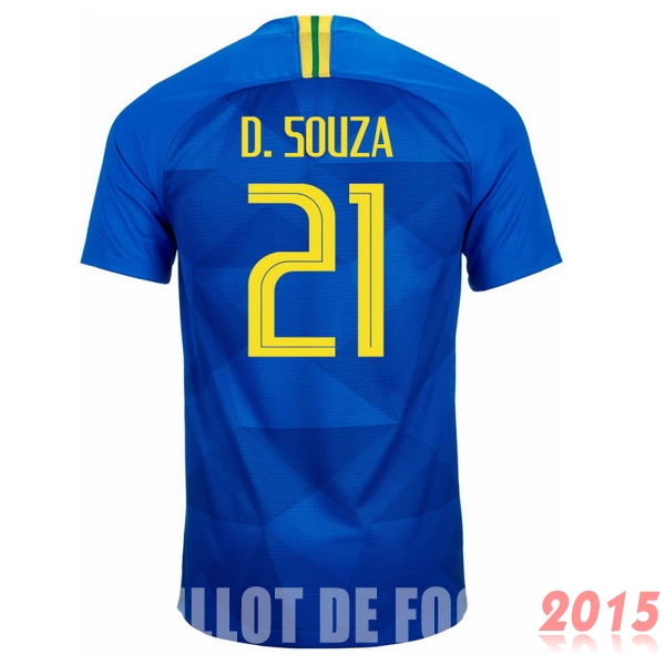 Maillot De Foot D.Souza Bresil Mondial 2018 Exterieur