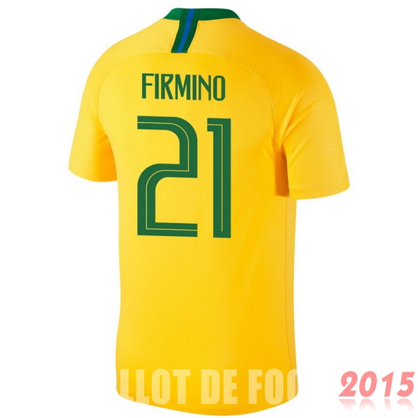 Maillot De Foot Firmino Bresil Mondial 2018 Domicile