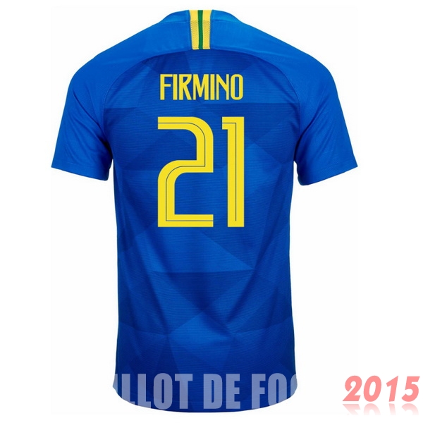 Maillot De Foot Firmino Bresil Mondial 2018 Exterieur