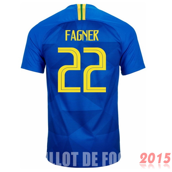 Maillot De Foot Fagner Bresil Mondial 2018 Exterieur