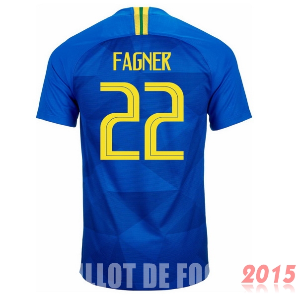 Maillot De Foot Fagner Bresil Mondial 2018 Exterieur