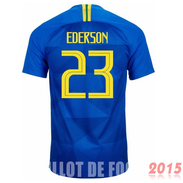 Maillot De Foot Ederson Bresil Mondial 2018 Exterieur