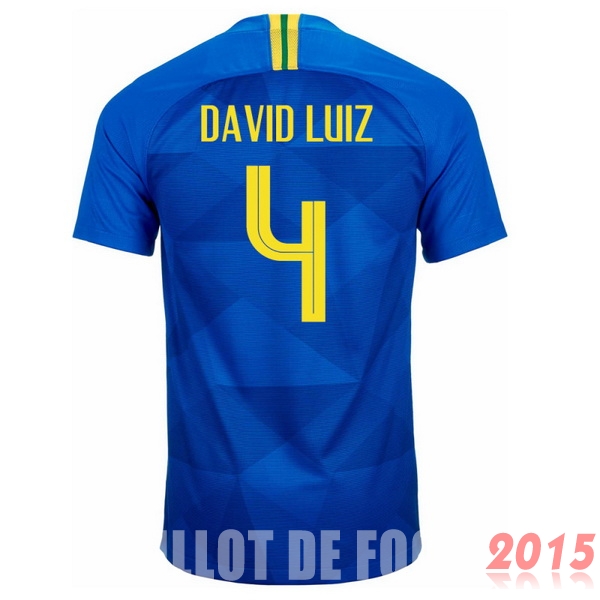 Maillot De Foot David Luiz Bresil Mondial 2018 Exterieur