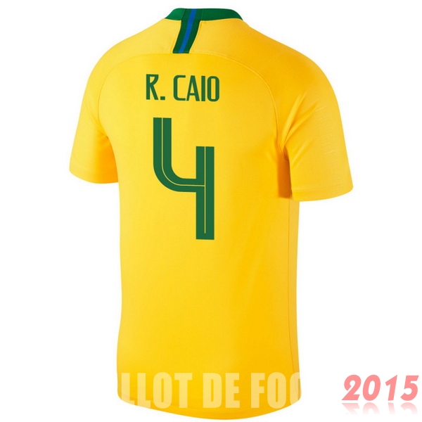 Maillot De Foot R.Caio Bresil Mondial 2018 Domicile