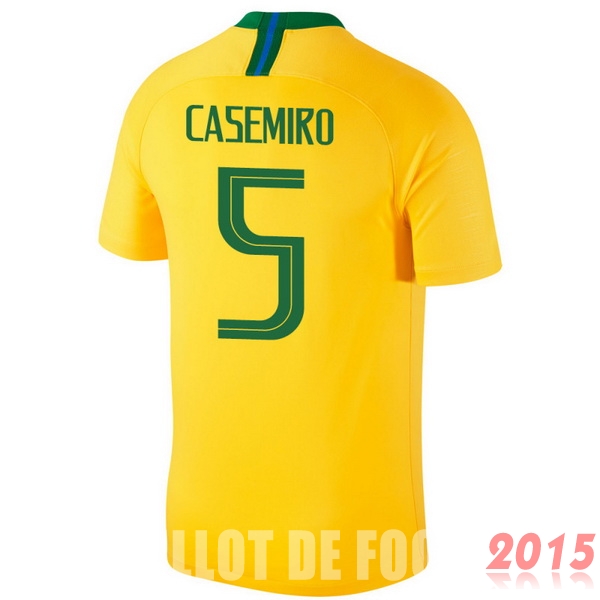 Maillot De Foot Casemiro Bresil Mondial 2018 Domicile