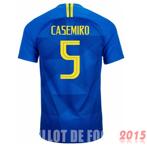 Maillot De Foot Casemiro Bresil Mondial 2018 Exterieur