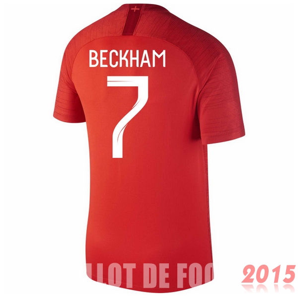Maillot De Foot Beckham Angleterre Mondial 2018 Exterieur
