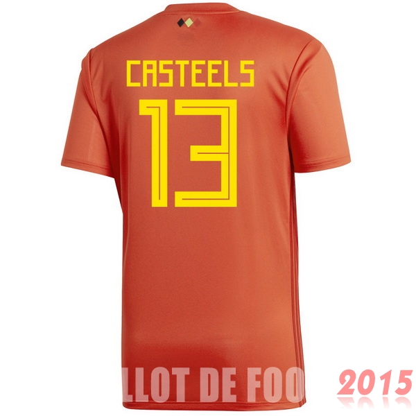 Maillot De Foot Casteels Belgique Mondial 2018 Domicile