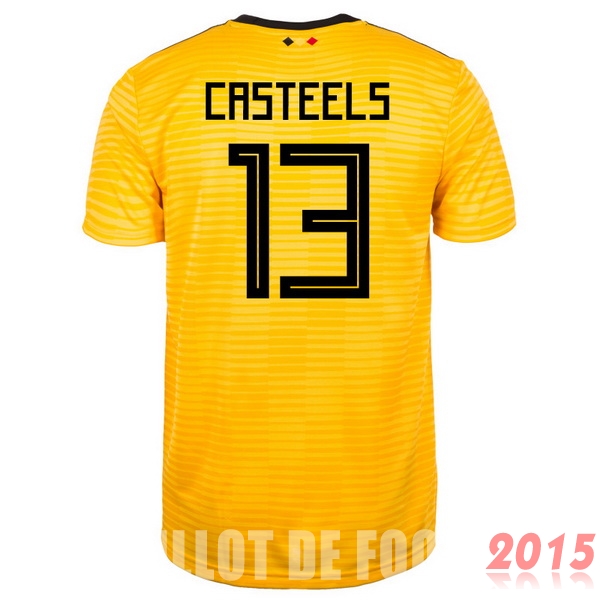 Maillot De Foot Casteels Belgique Mondial 2018 Exterieur